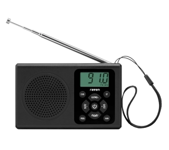 Radioodbiornik Raven ERADP001 Radio FM Czarny Kompaktowe