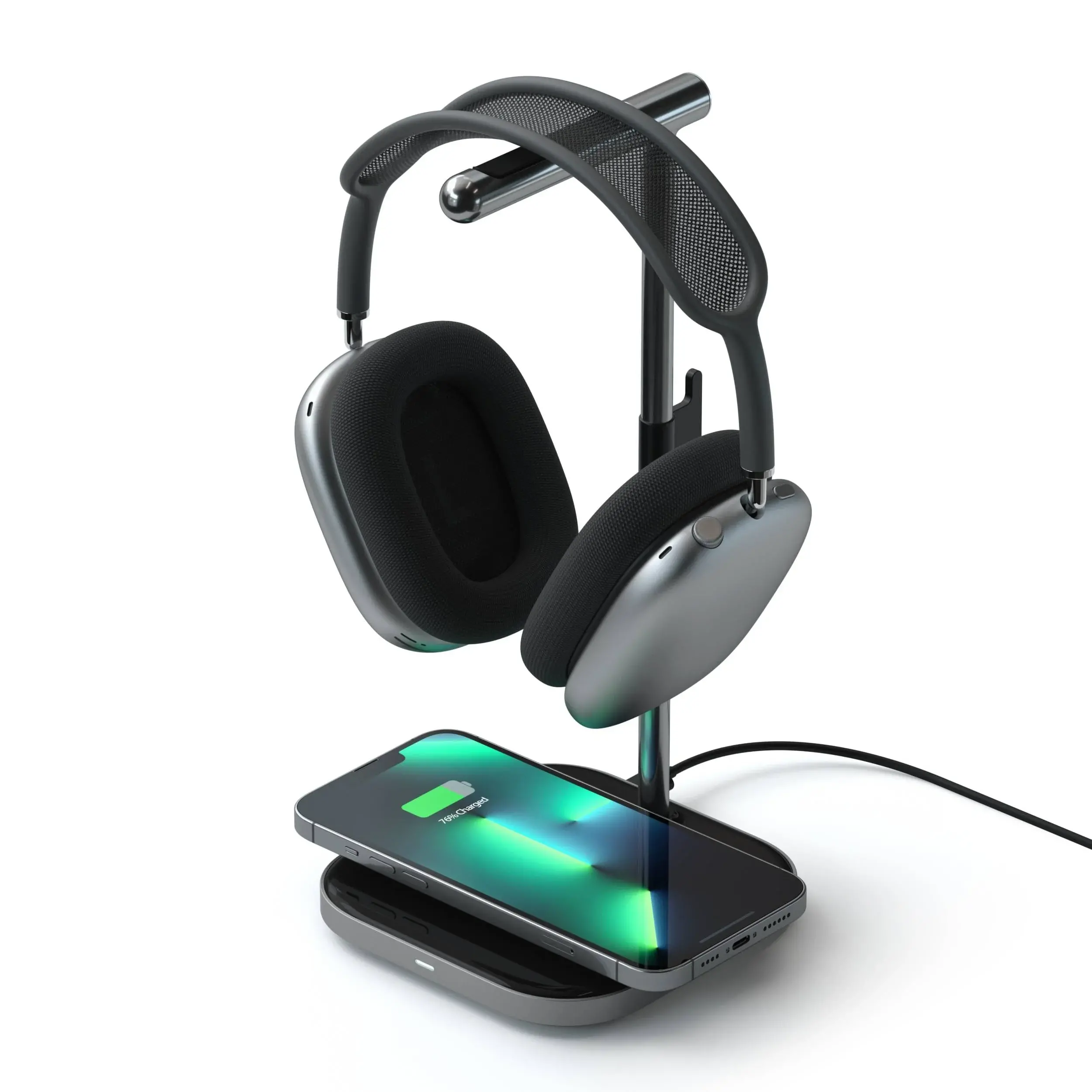 Ładowarka indukcyjna Satechi ST-UCHSMCM 2w1 Headphone Stand with Wireless Charger