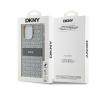Etui DKNY Leather Mono Stripe & Metal Logo do iPhone 14 Pro Max Beżowy