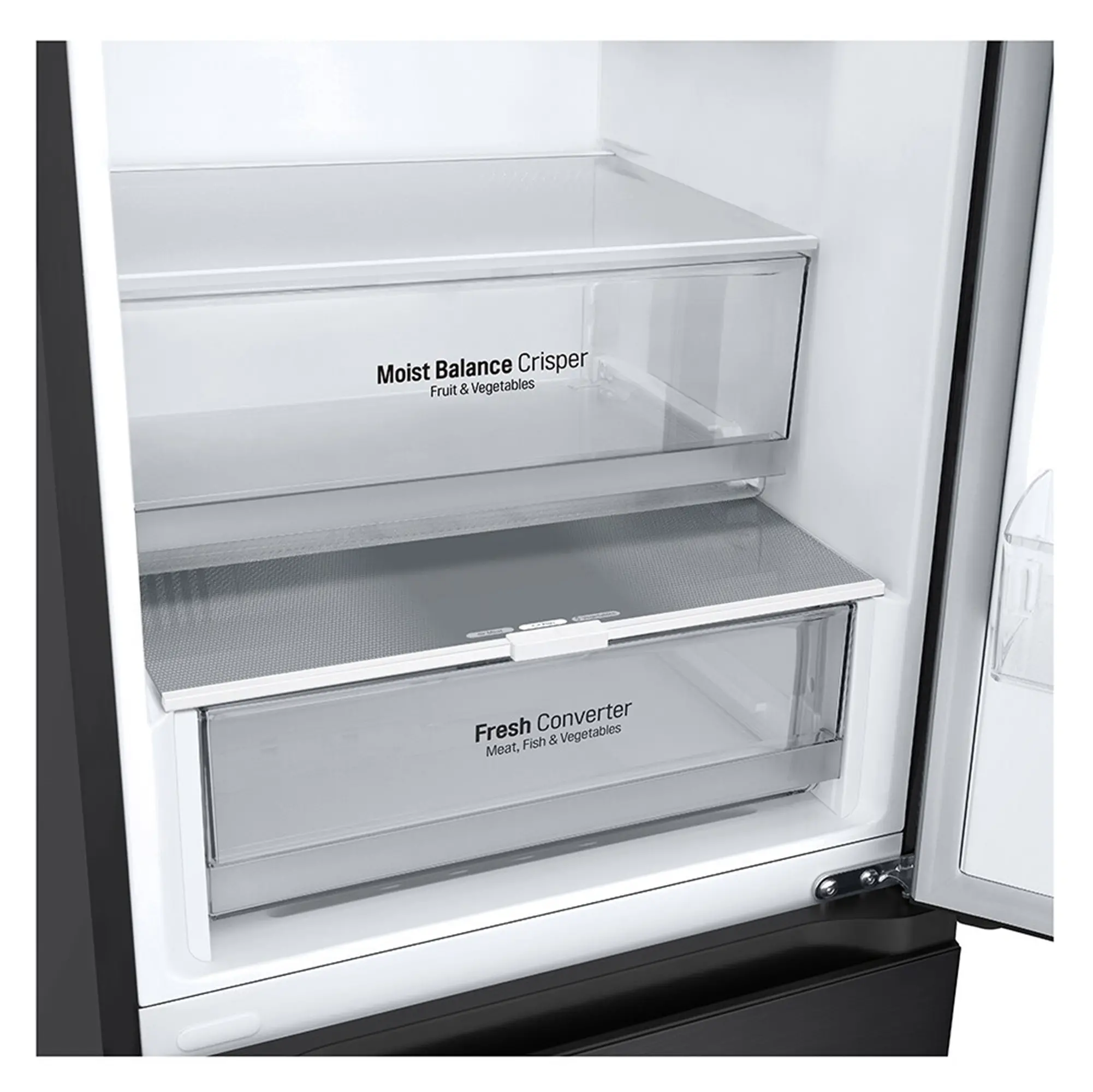 Lodówka LG GBV3100CEP Pełny No Frost 186cm Szuflada z kontrolą wilgotności Ciemny grafit mat
