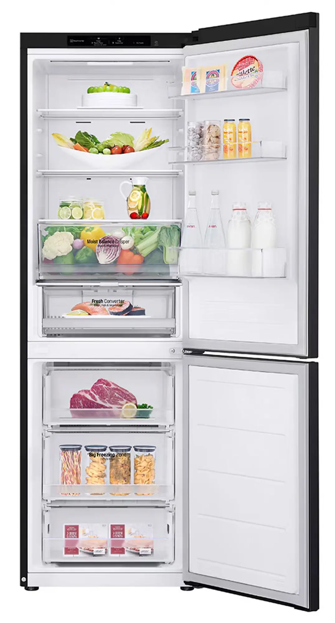 Lodówka LG GBV3100CEP Pełny No Frost 186cm Szuflada z kontrolą wilgotności Ciemny grafit mat
