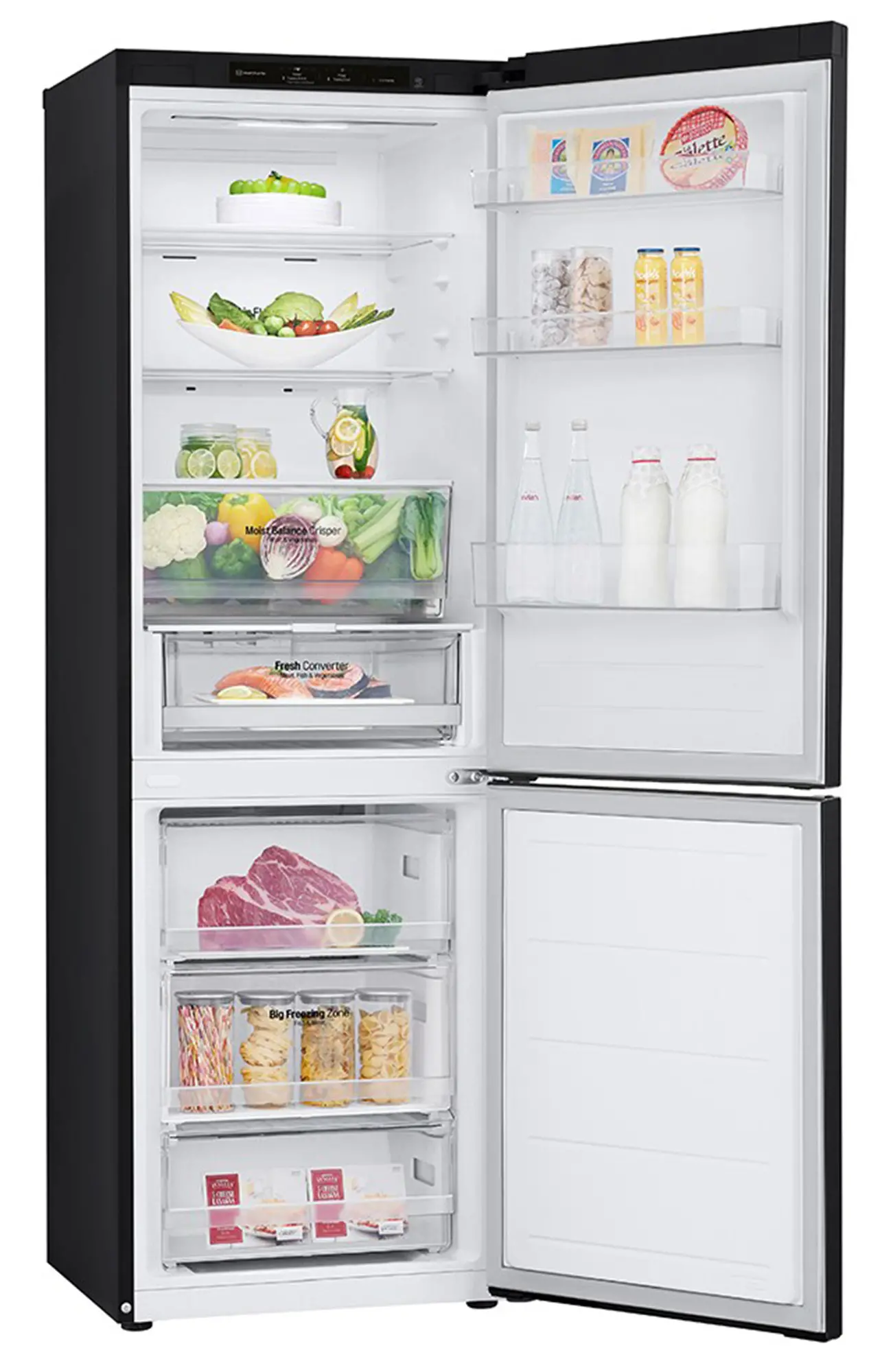 Lodówka LG GBV3100CEP Pełny No Frost 186cm Szuflada z kontrolą wilgotności Ciemny grafit mat
