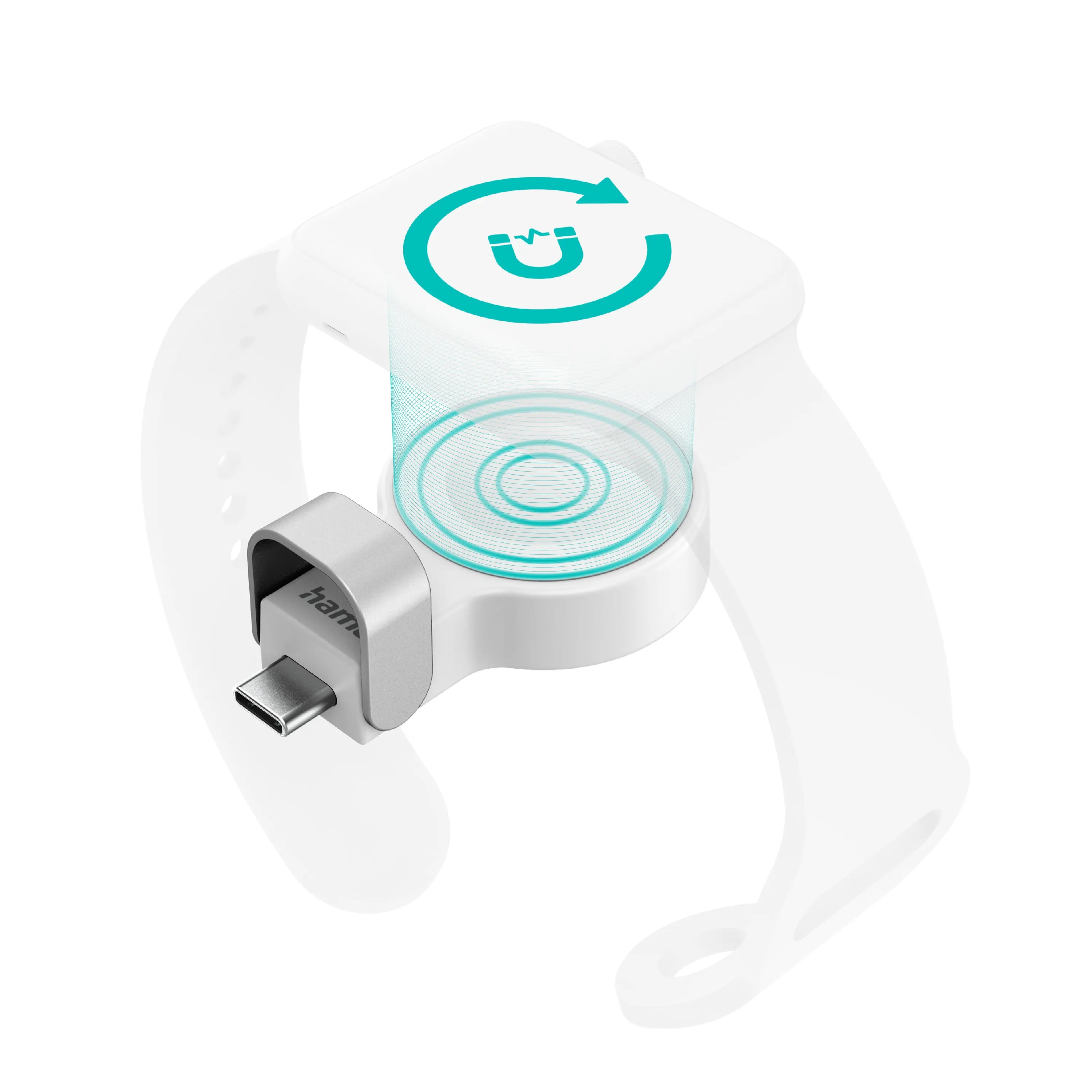 Ładowarka Hama magnetyczna do Apple Watch Biały