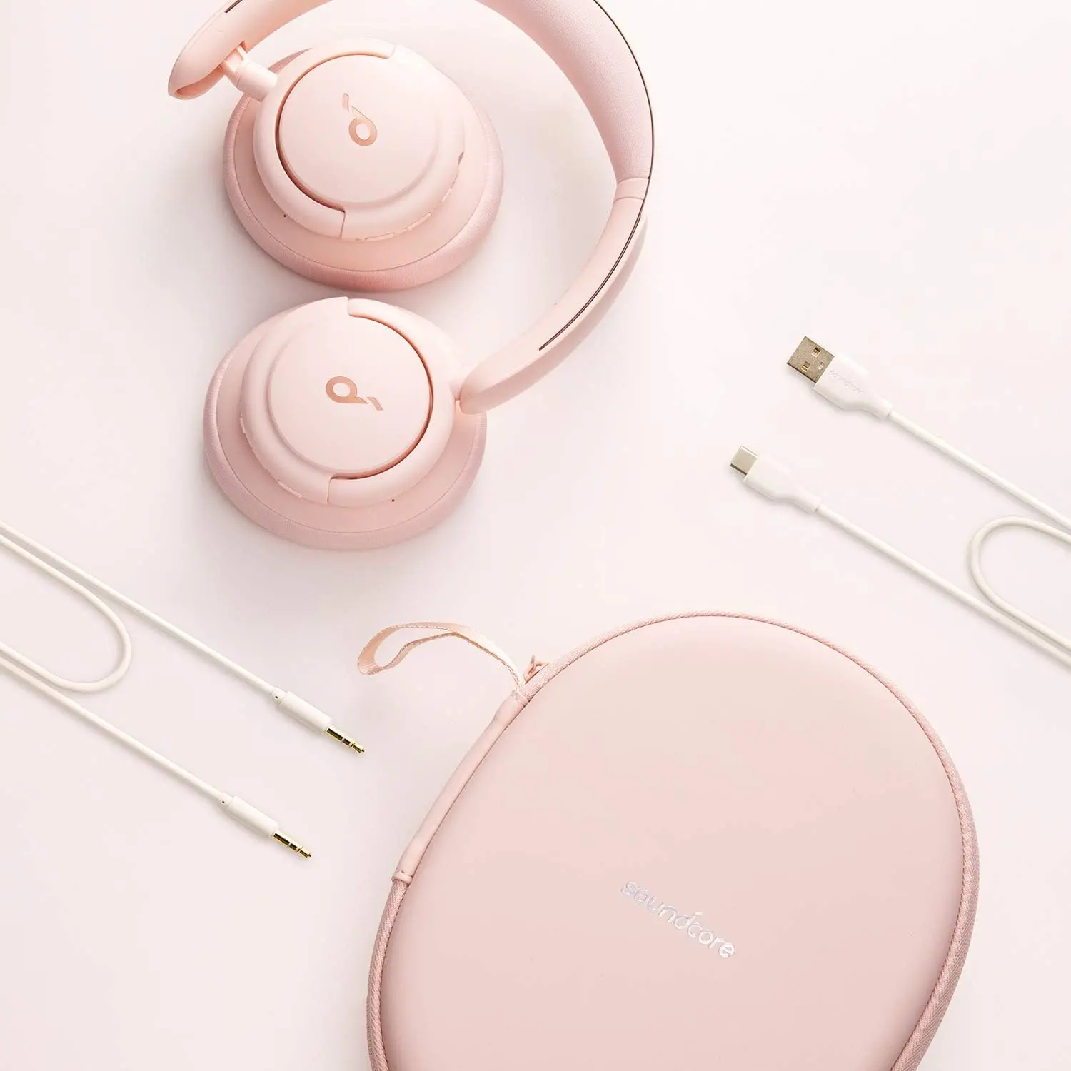 Słuchawki bezprzewodowe Soundcore Life Q30 Nauszne Bluetooth 5.0 Różowy
