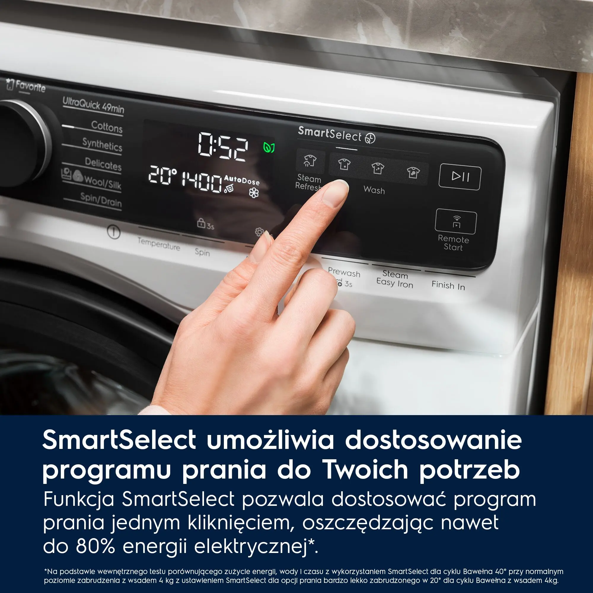 Pralka Electrolux 700 SteamCare EW7F5482CP 8kg 1400obr/min Zdalne sterowanie
