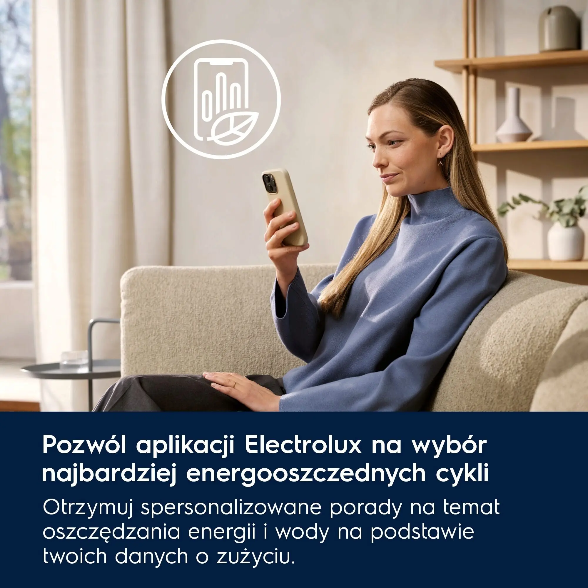 Suszarka Electrolux 800 UltraCare EW8D495MCP 63,8cm 9kg Zdalne sterowanie