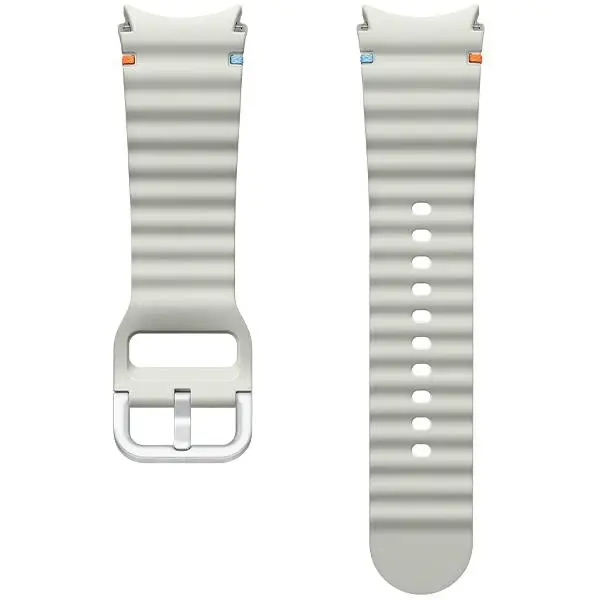 Pasek Samsung Sport Band do Watch 7/6/5/4 20mm S/M Srebrny