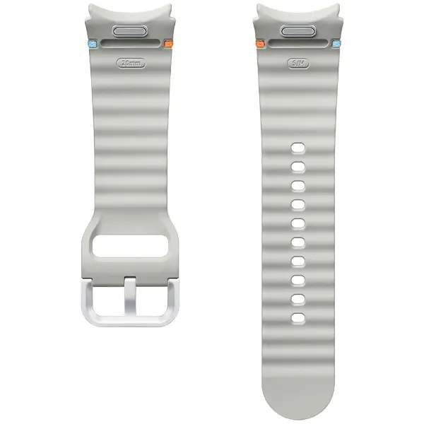 Pasek Samsung Sport Band do Watch 7/6/5/4 20mm S/M Srebrny