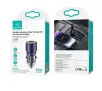 Ładowarka samochodowa USAMS C36 USB+USB-C 95W Fioletowy