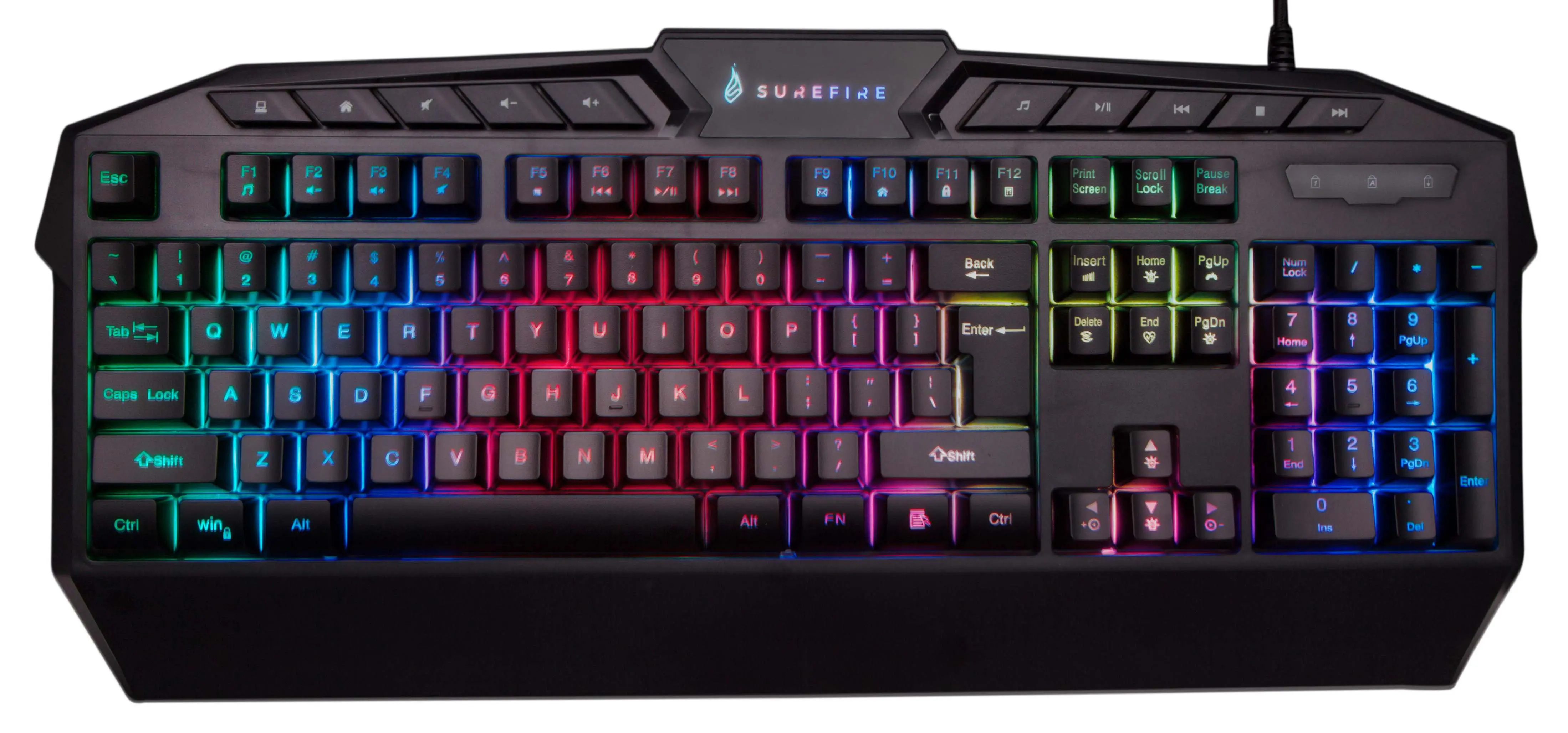 Klawiatura membranowa SureFire Kingpin RGB Czarny