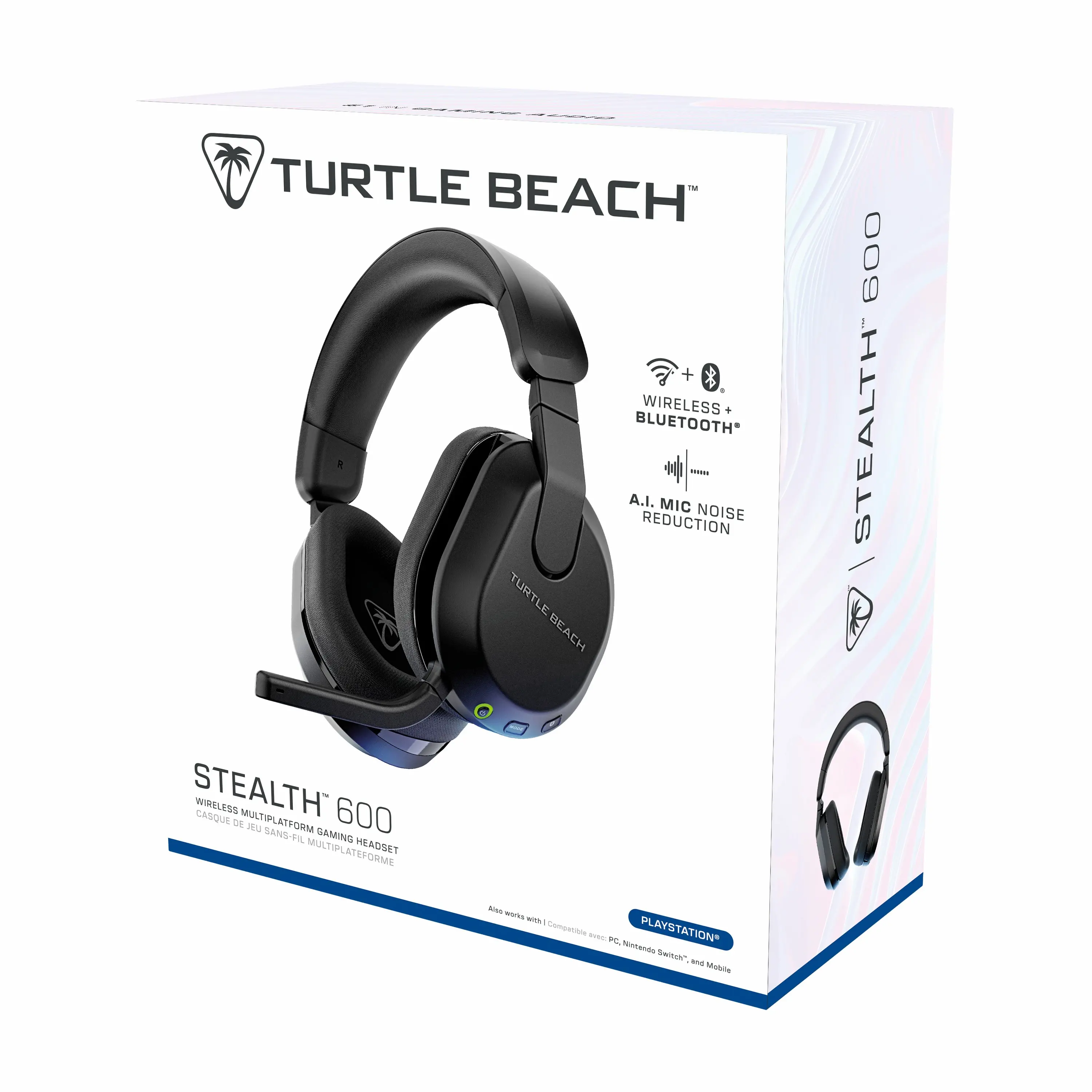 Słuchawki bezprzewodowe z mikrofonem Turtle Beach Stealth 600 PlayStation Gen3 Nauszne Czarny