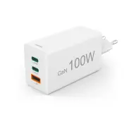 Hama Mini 100W PD/QC 2x USB-C 1x USB-A Biały