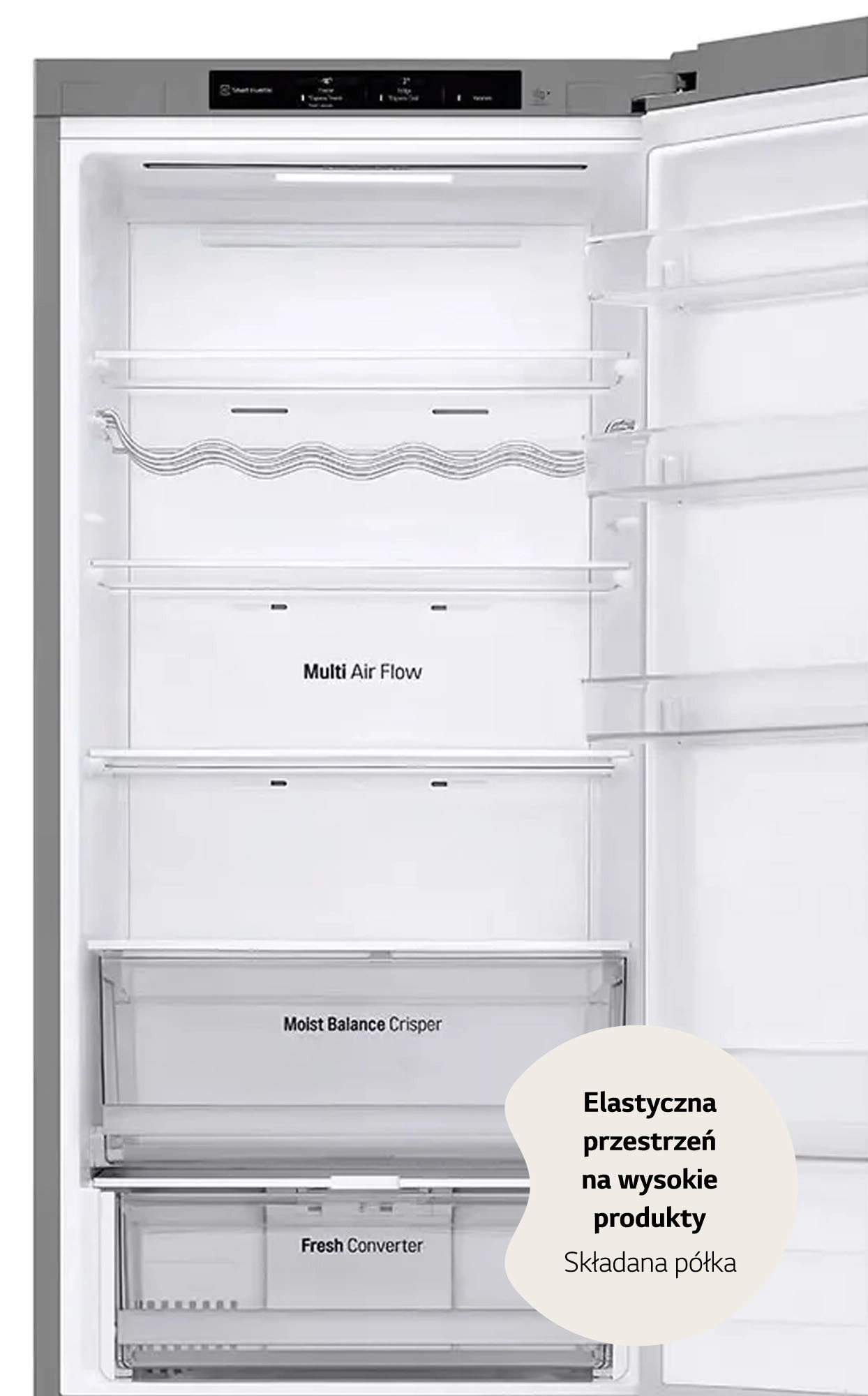 Lodówka LG GBV3200CPY Pełny No Frost 203cm Komora świeżości Srebrny