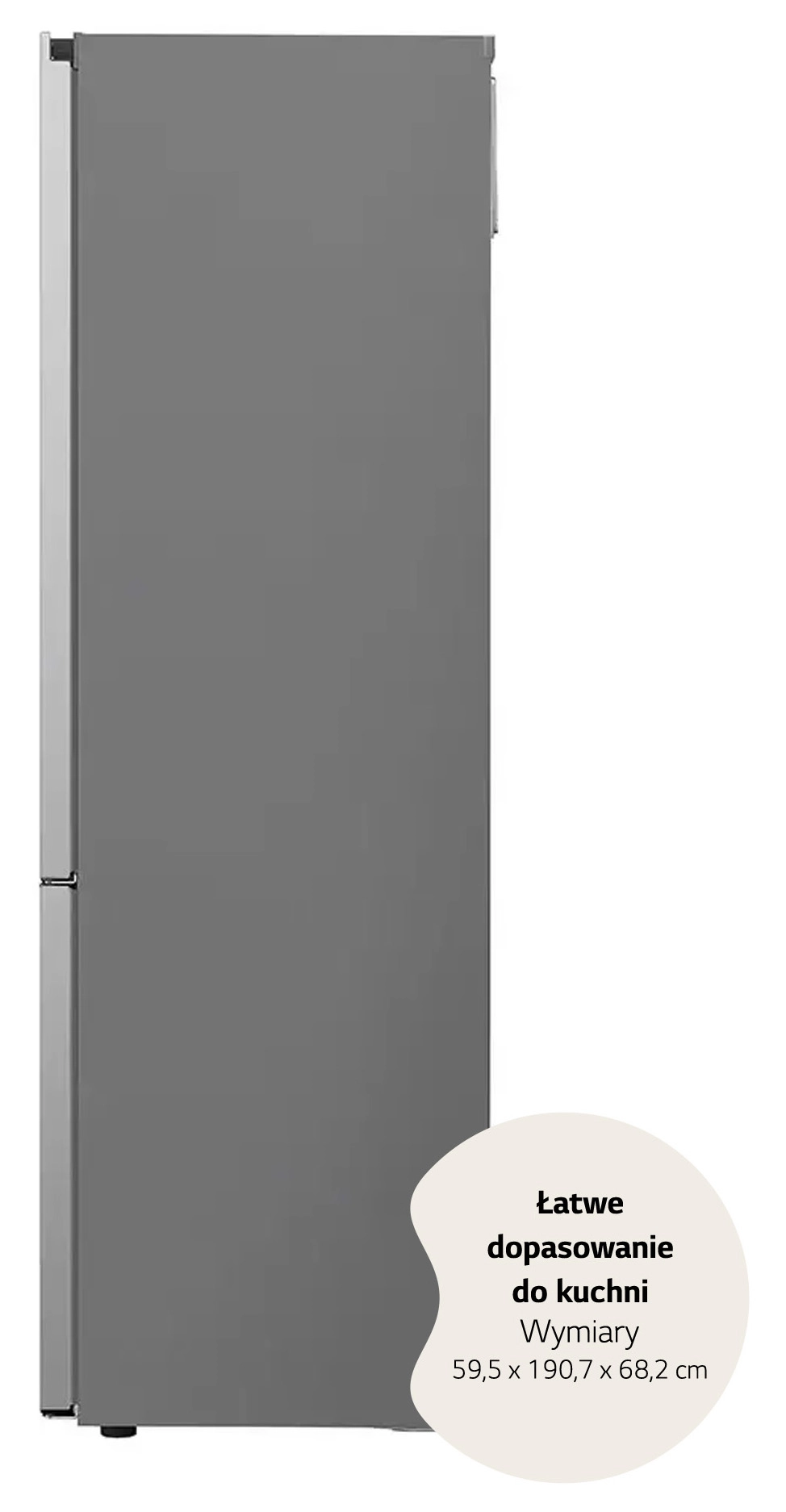 Lodówka LG GBV3200CPY Pełny No Frost 203cm Komora świeżości Srebrny