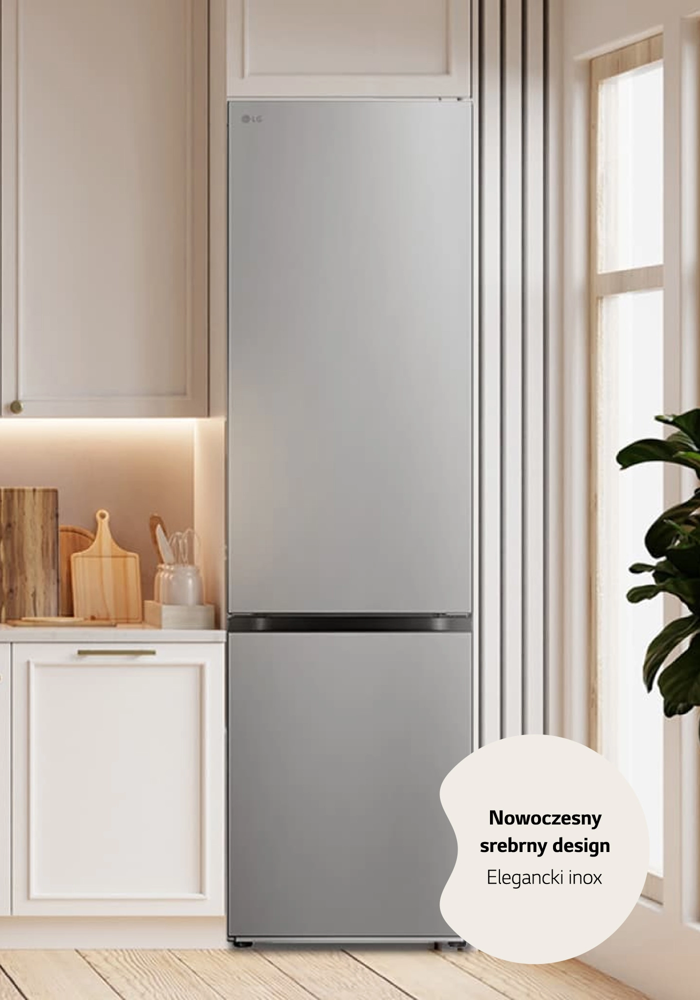 Lodówka LG GBV3200CPY Pełny No Frost 203cm Komora świeżości Srebrny