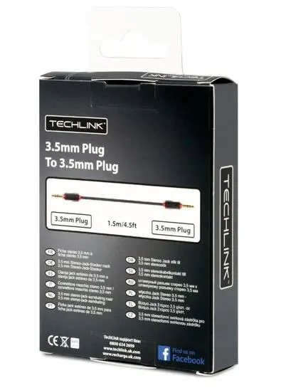 Kabel  audio Techlink EPP 103026 1,5m Czarny
