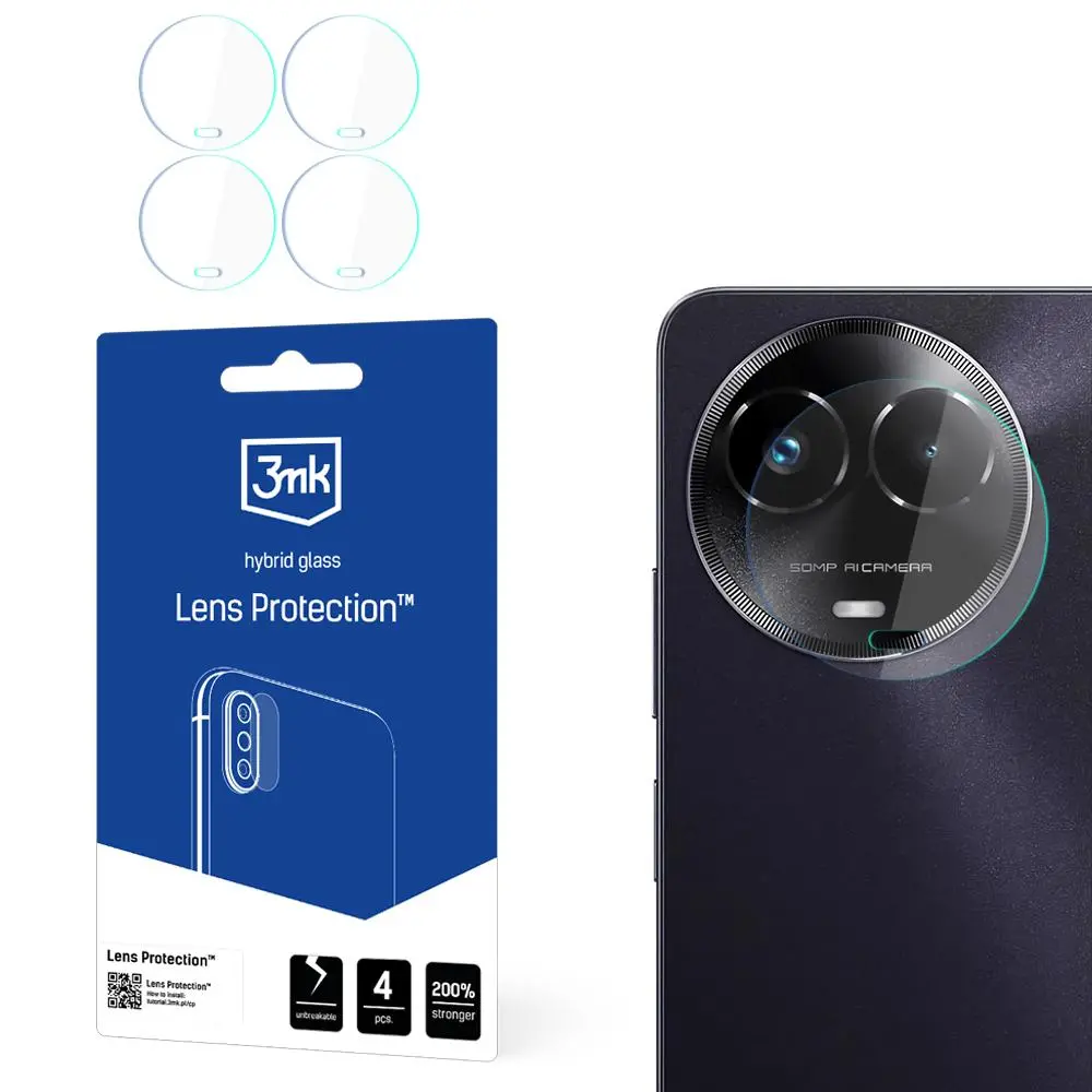 Szkło hybrydowe 3mk Lens Protection do Realme C67 5G