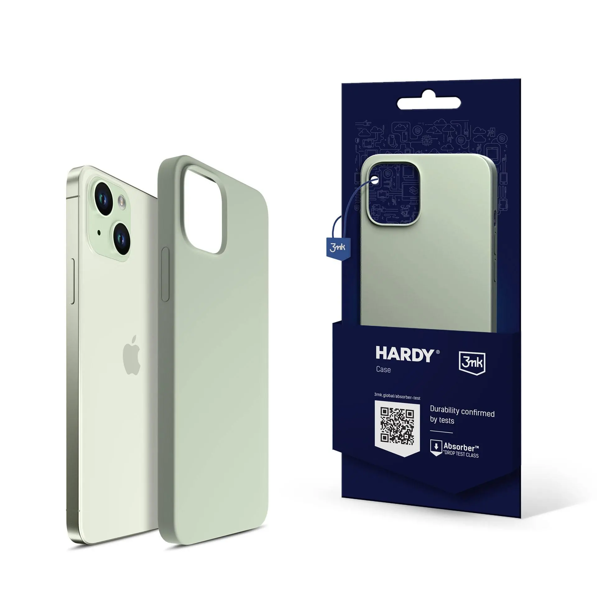 Etui 3mk Hardy Silicone MagCase do iPhone 15 Plus Zielony