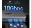 Hub USB UGREEN CM681 4x USB 2x HDMI DisplayPort RJ45 SD/TF AUX PD 100W Szary