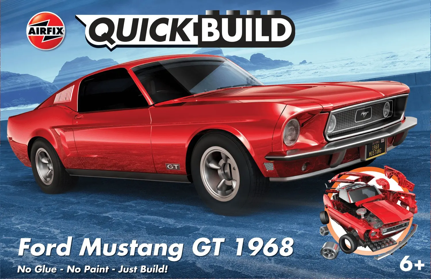 Model do składania Airfix J6035 Quickbuild - Ford Mustang GT 1968