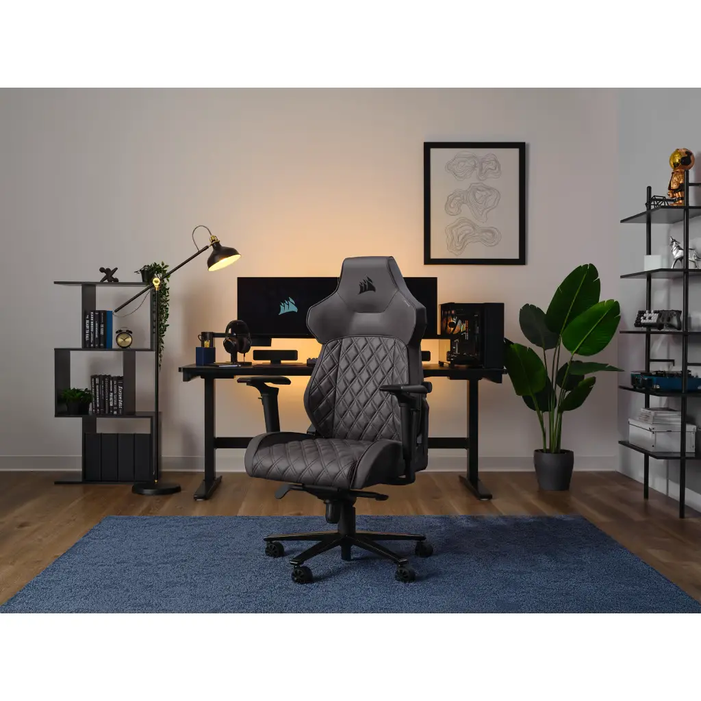 Fotel Corsair TC500 LUXE Shadow Gamingowy do 120kg Tkanina Czarny