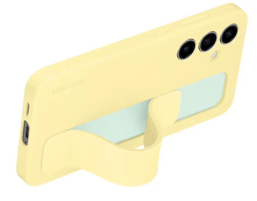Etui Samsung Standing Grip Cover do Galaxy S24 FE Żółty
