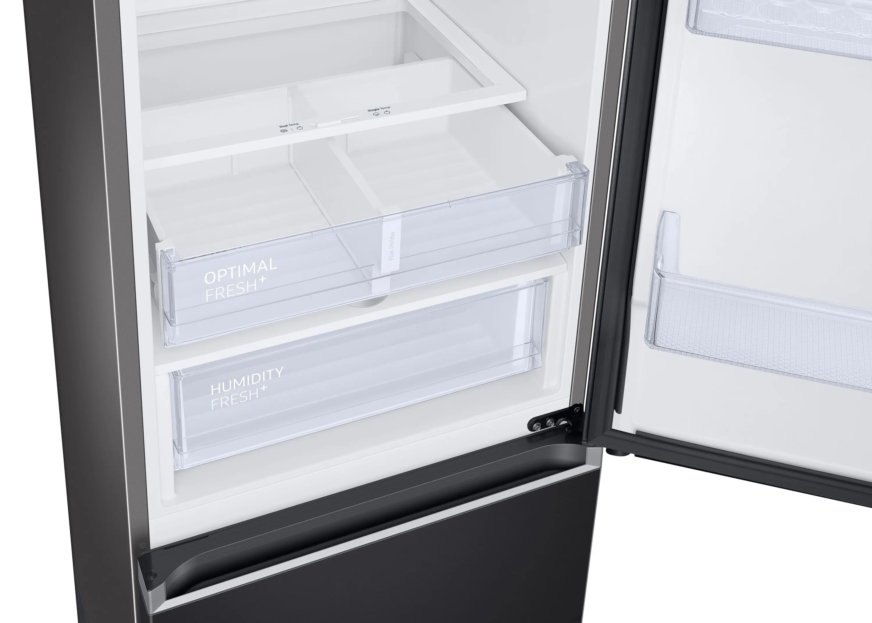 Lodówka Samsung RB34C603CB1 185,3cm Komora świeżości Zdalne sterowanie Grafitowa stal