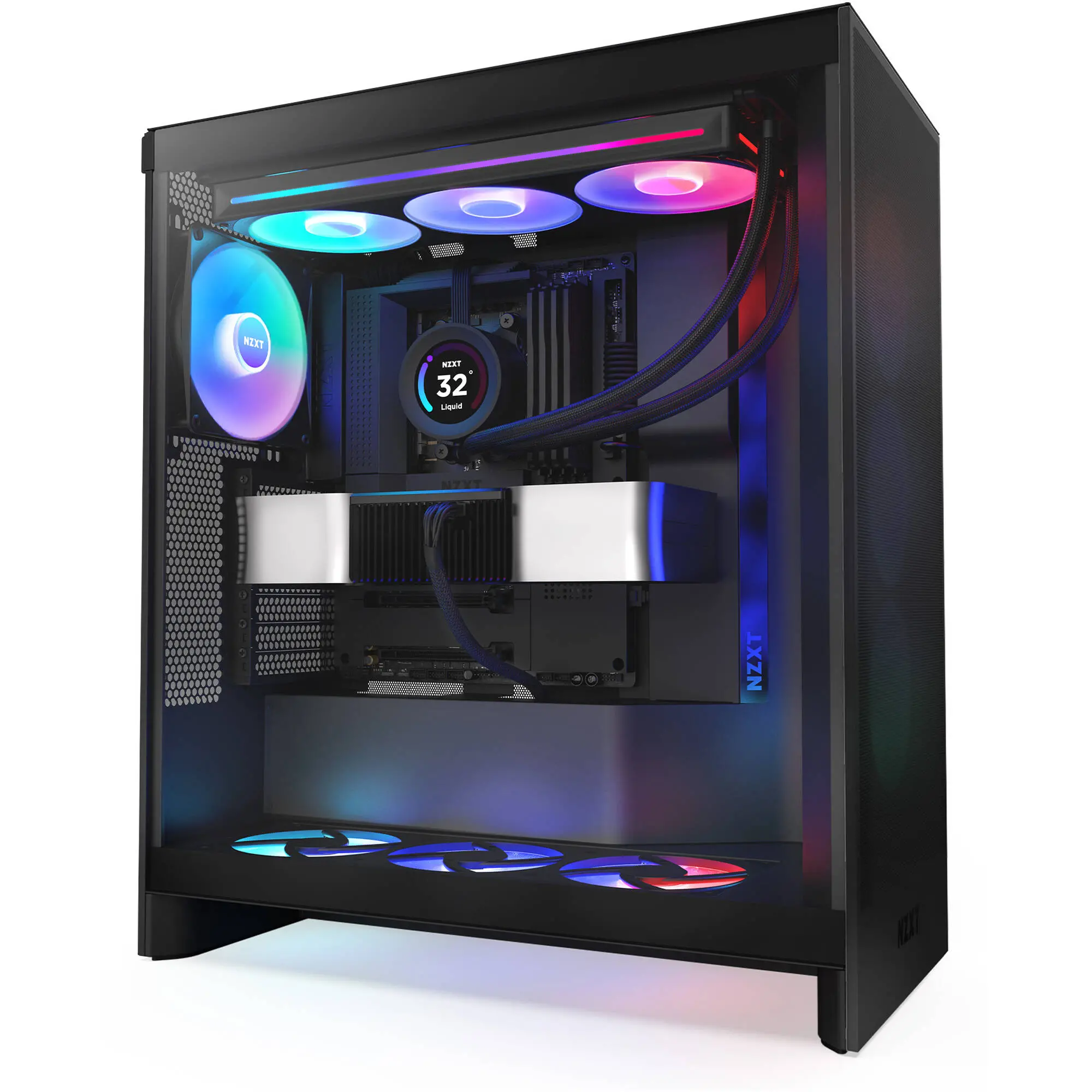 Obudowa NZXT H7 Flow RGB 2024 okno Czarny