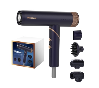 Suszarka do włosów Webber Stella HD1998 Jonizacja Dyfuzor Zimny nawiew 2000W 2 prędkości 3 temperatury
