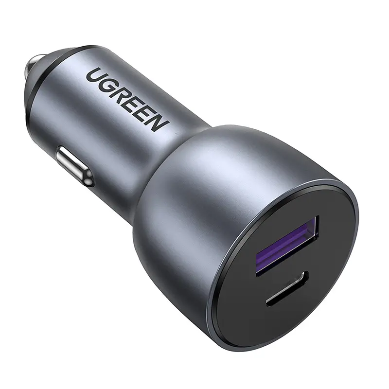 Ładowarka samochodowa UGREEN CD213 USB + USB-C 36W Szary