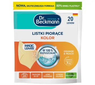 Listki piorące Dr. Beckmann Kolor Orange&Peach 20szt