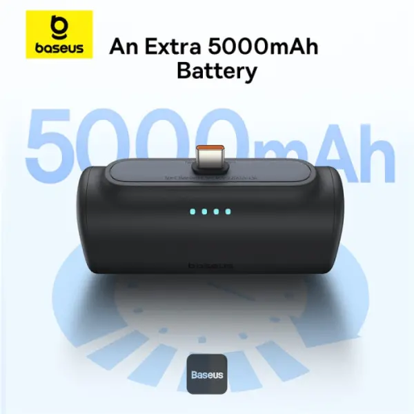 Powerbank Baseus P10068306313-00 Compact 5000mAh PD 20W USB-C Niebieski