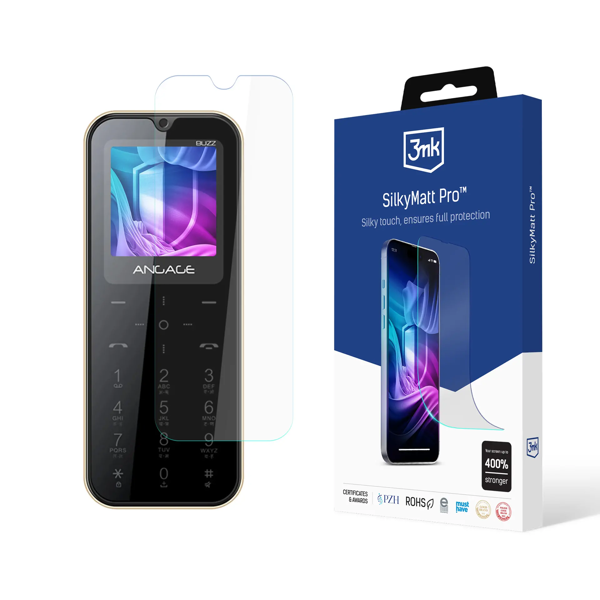 Folia ochronna 3mk Silky Matt Pro do Angage Buzz