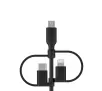 Kabel Belkin BoostCharge USB-A do lightning+MicroUSB+USB-C 1m Czarny