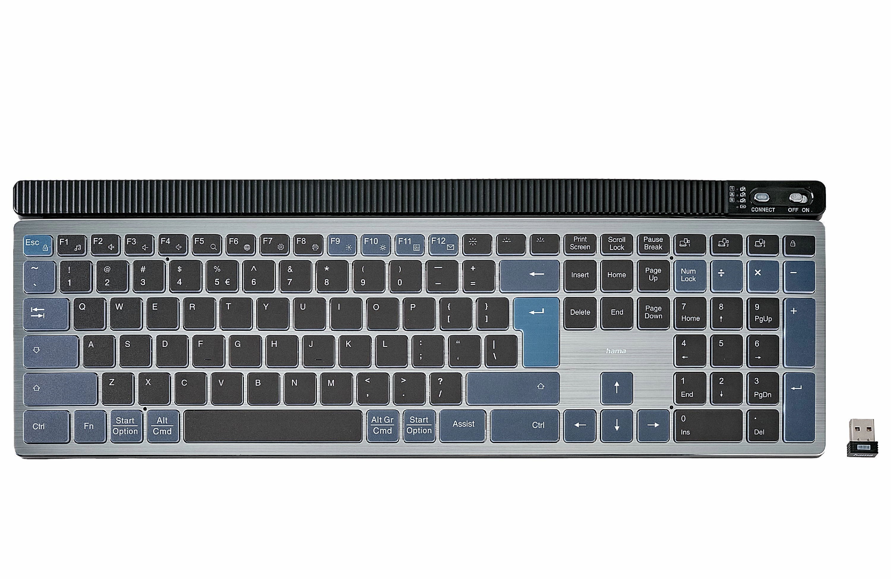 Klawiatura nożycowa Hama Multi-Device WK-750 Czarny