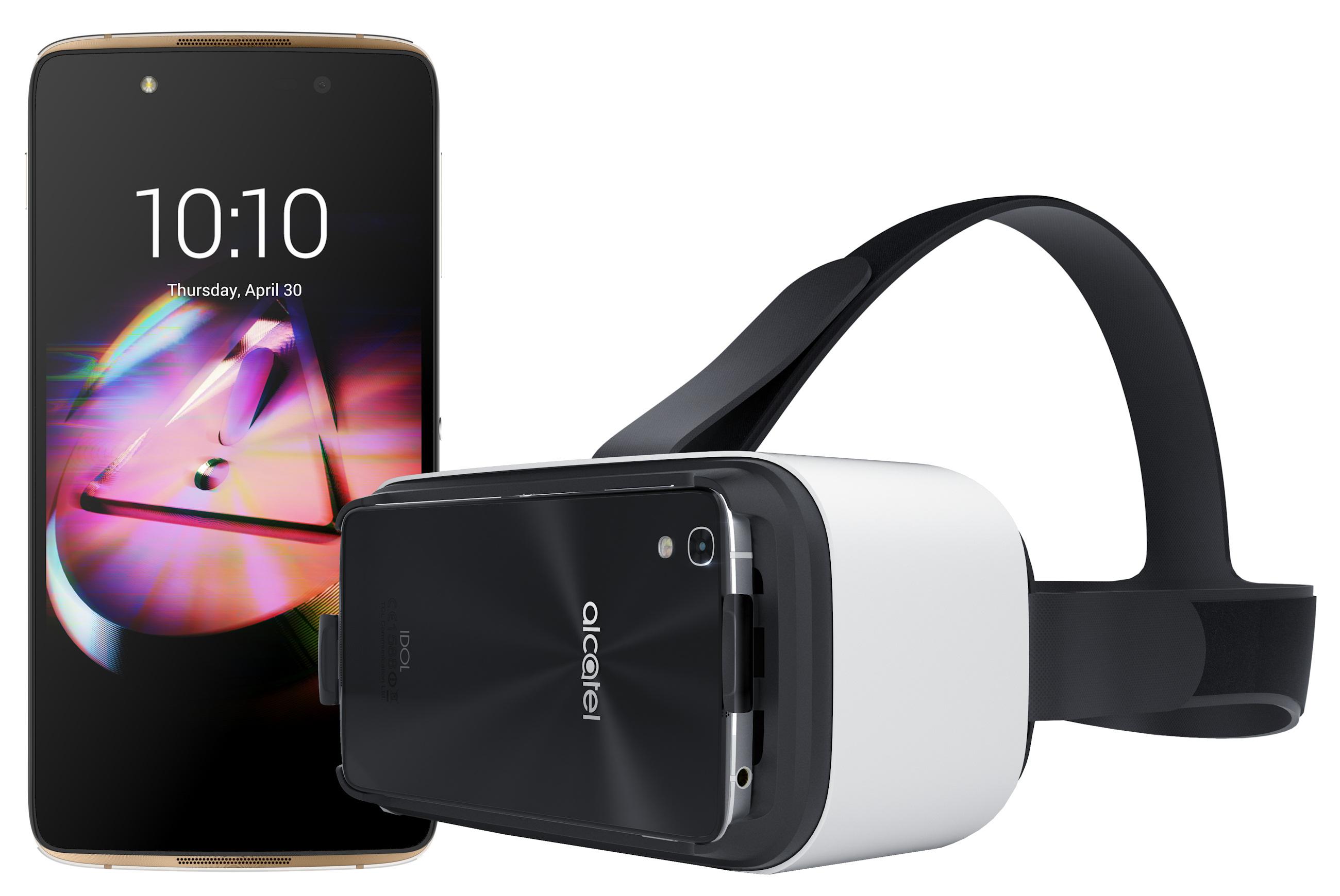 Smartfon ALCATEL Idol 4 (złoty) + okulary VR