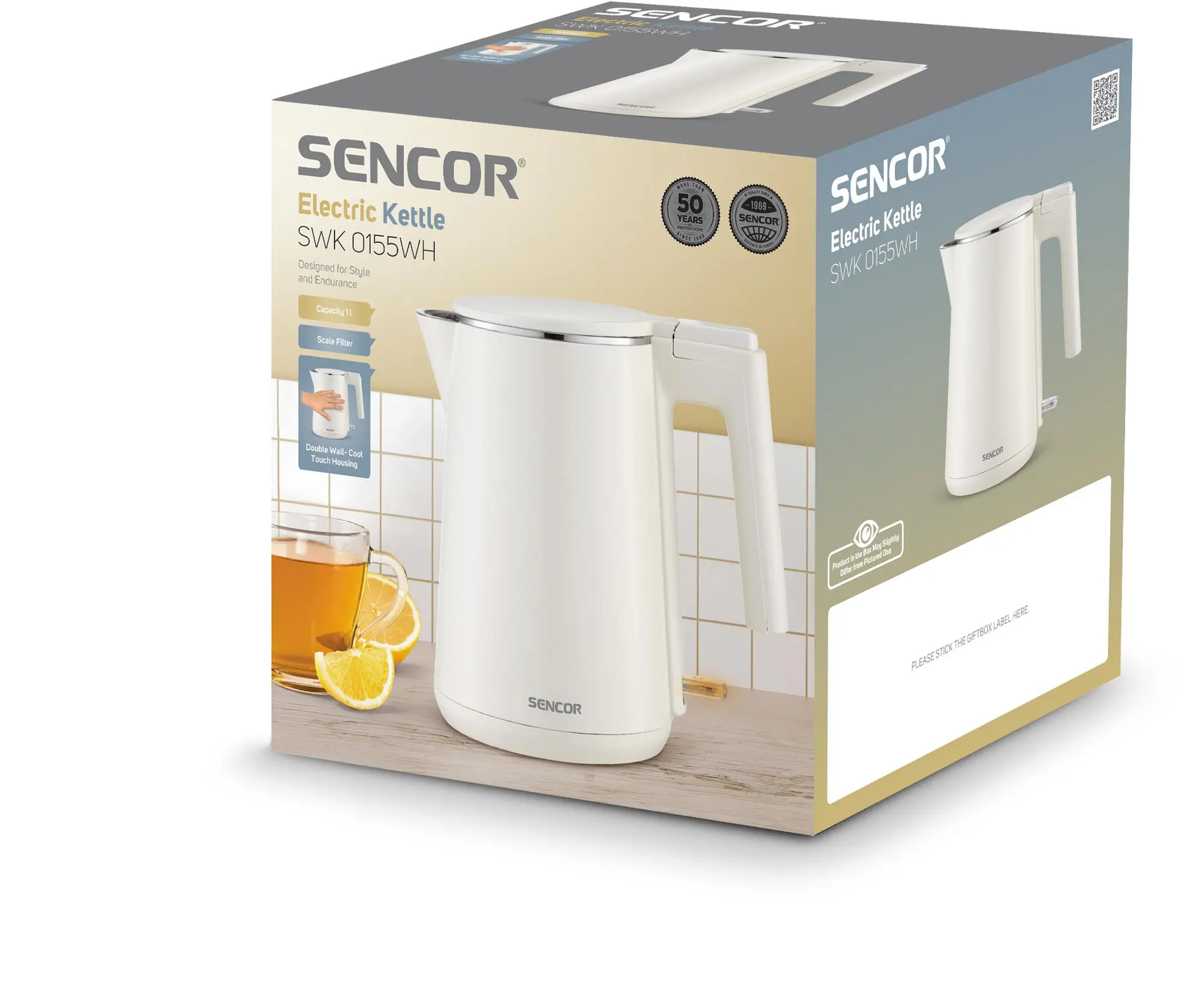 Czajnik Sencor SWK 0155WH 1l 1500W