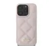 Etui Guess hardcase Quilted Metal Logo do iPhone 16 Pro Max Różowy