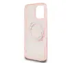 Etui Guess hardcase IML Flowers Wreath MagSafe do iPhone 16 Pro Różowy
