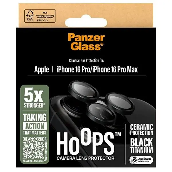 Szkło hartowane PanzerGlass Ceramic Lens Protector do iPhone 16 Pro