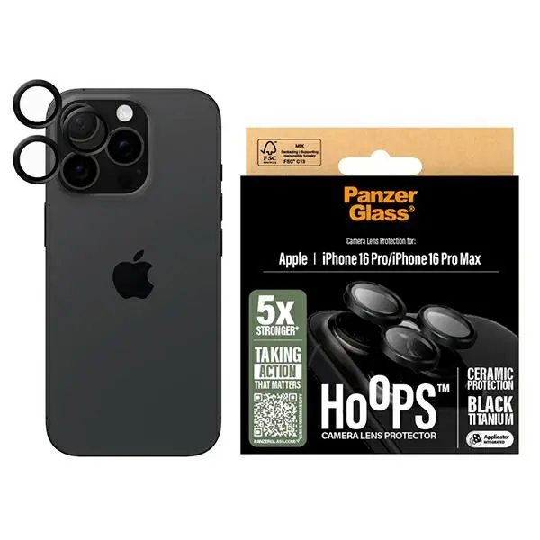 Szkło hartowane PanzerGlass Ceramic Lens Protector do iPhone 16 Pro