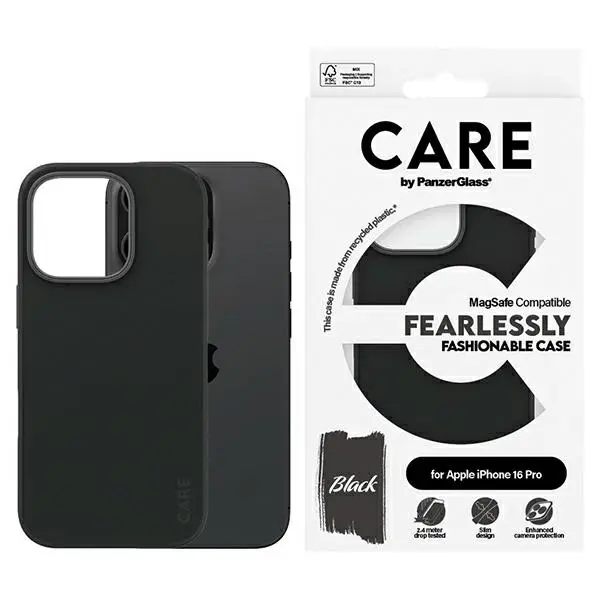 Etui PanzerGlass Fashion Case MagSafe do iPhone 16 Pro Czarny