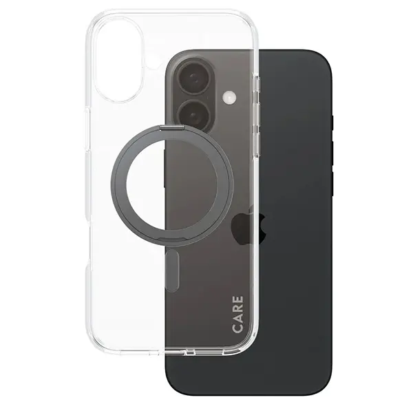 Etui PanzerGlass Kickstand Case MagSafe do iPhone 16 Plus Czarny