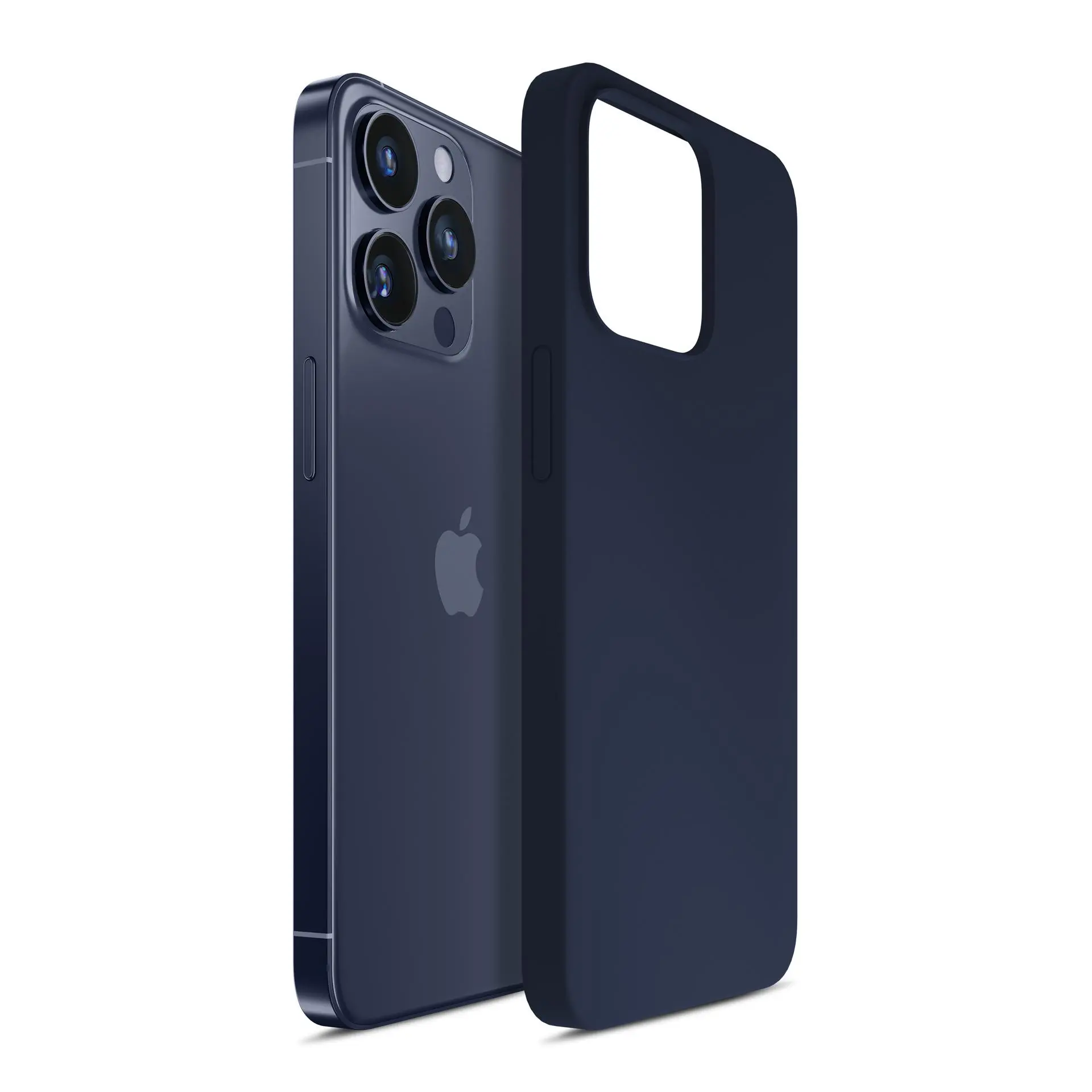 Etui 3mk Silicone Case do iPhone 16 Pro Max Granatowy
