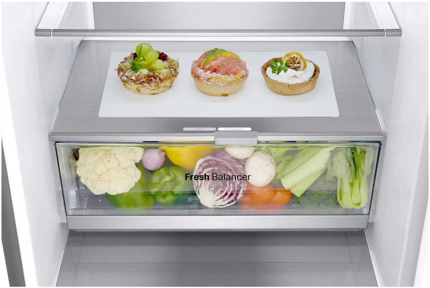 Lodówka LG GBV7280AMB Pełny No Frost 203cm Komora świeżości Inox