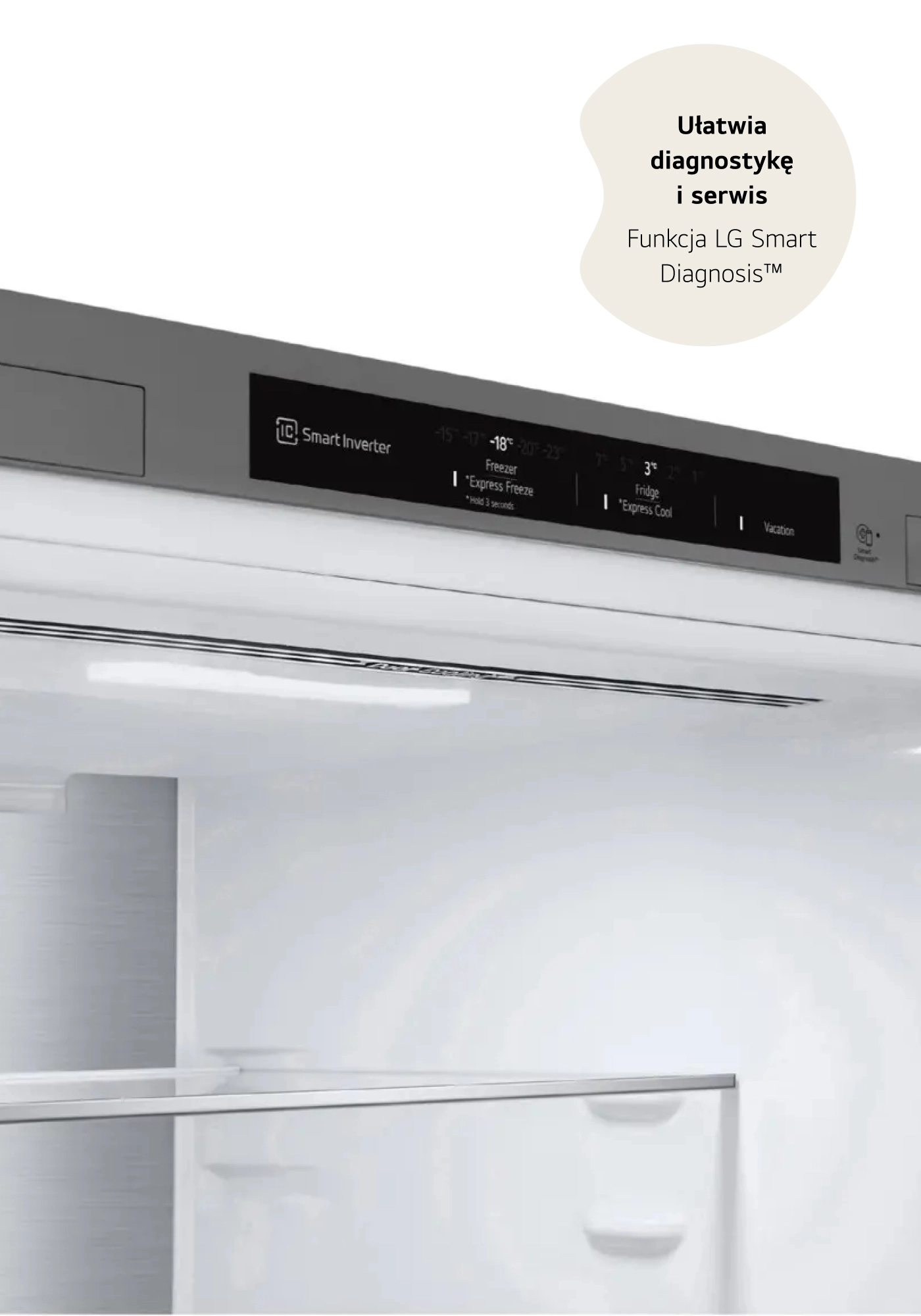 Lodówka LG GBV7280AMB Pełny No Frost 203cm Komora świeżości Inox