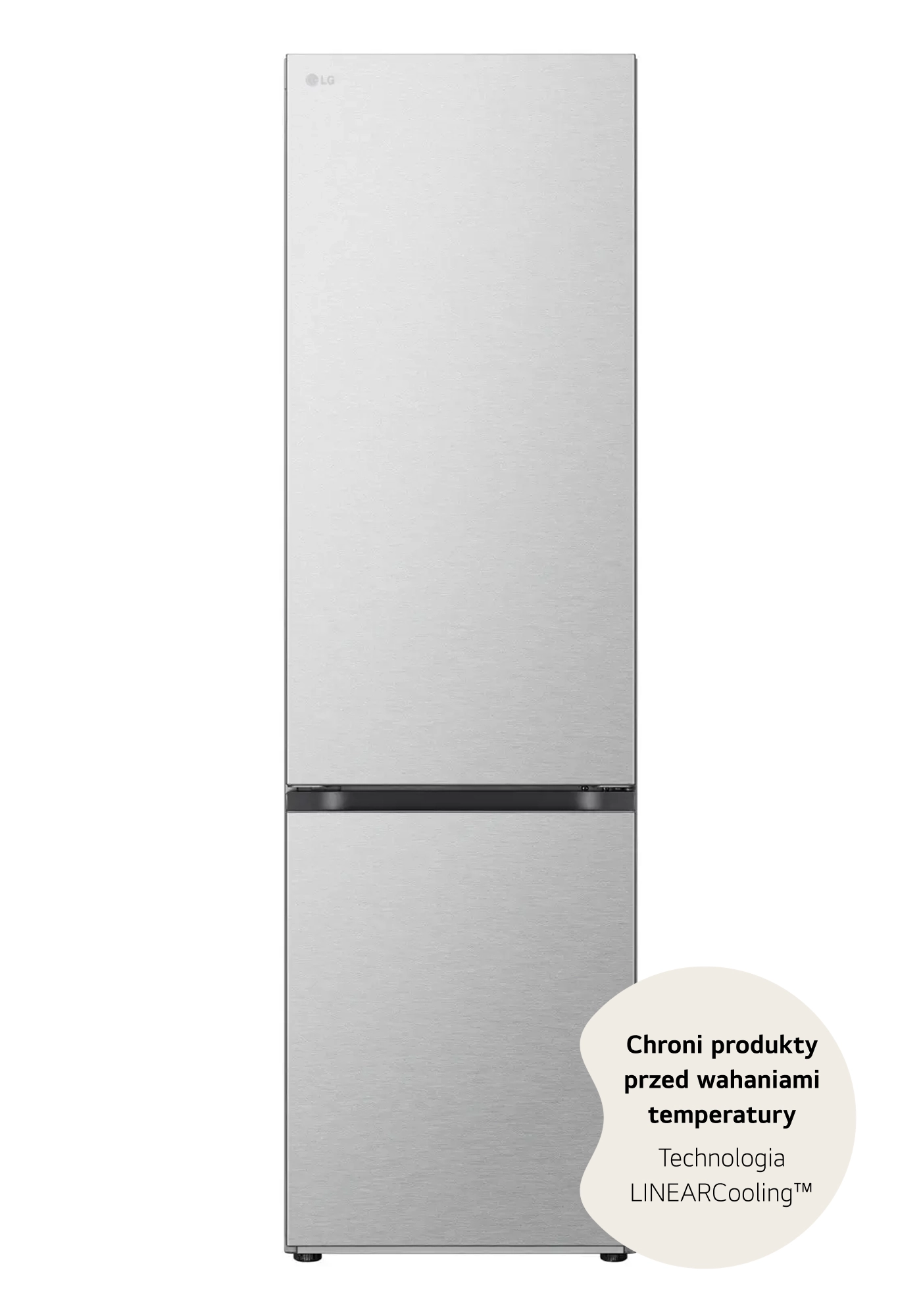Lodówka LG GBV7280AMB Pełny No Frost 203cm Komora świeżości Inox