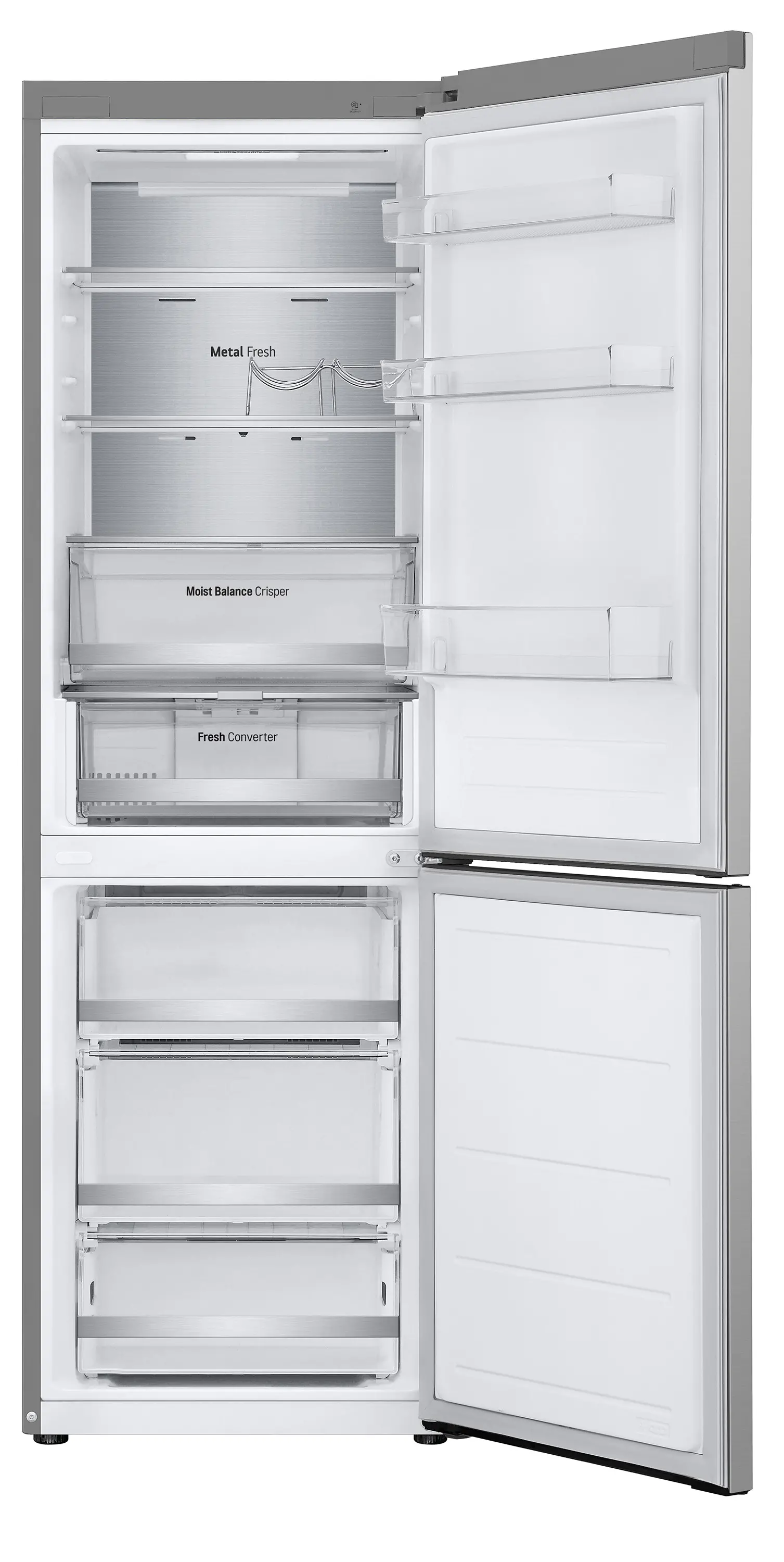 Lodówka LG GBV5150DPY Pełny No Frost 186cm Komora świeżości Zdalne sterowanie Srebrny