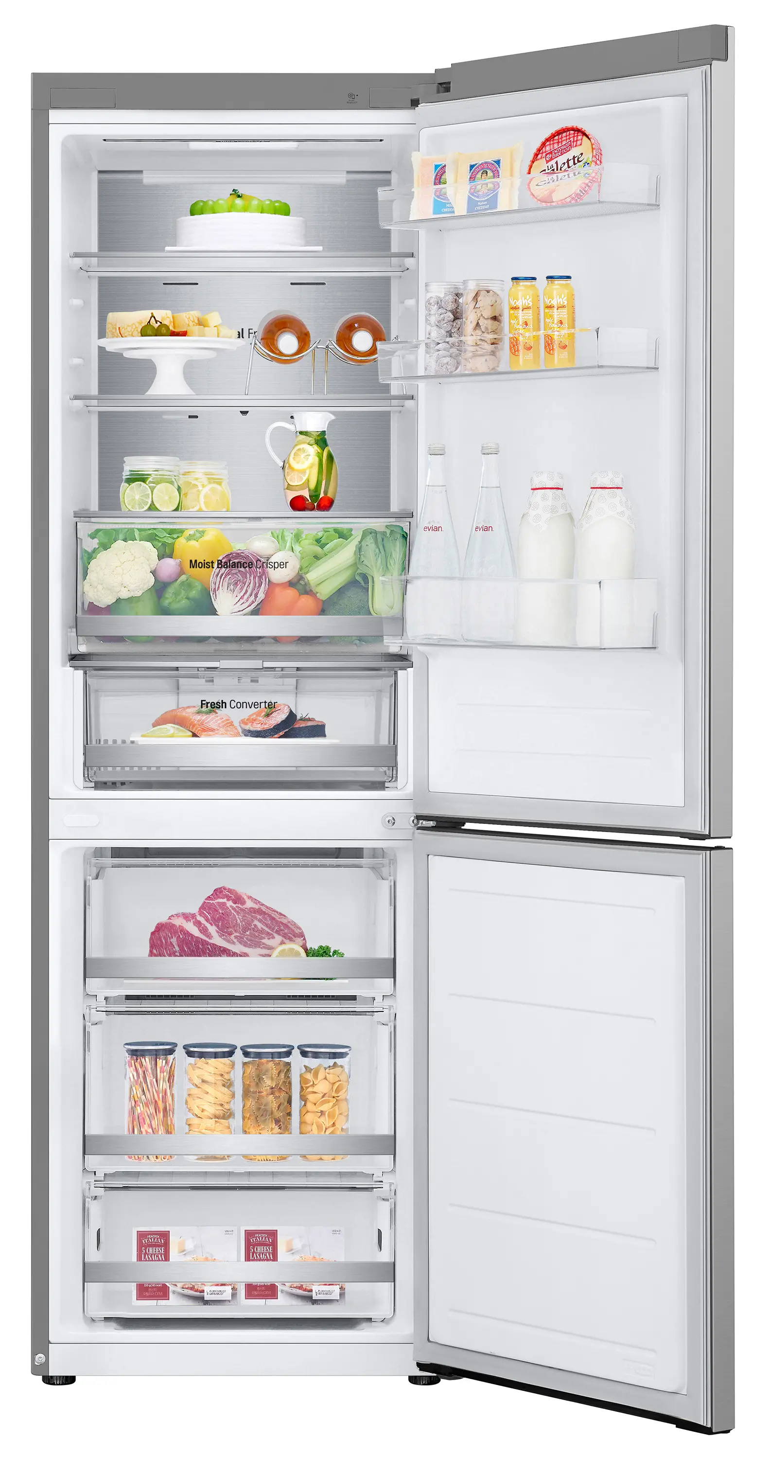 Lodówka LG GBV5150DPY Pełny No Frost 186cm Komora świeżości Zdalne sterowanie Srebrny