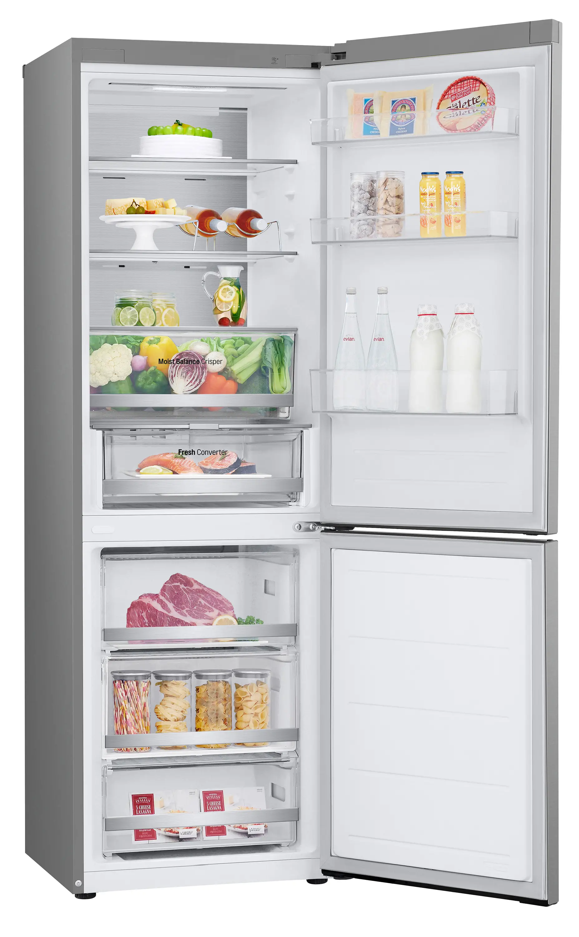 Lodówka LG GBV5150DPY Pełny No Frost 186cm Komora świeżości Zdalne sterowanie Srebrny